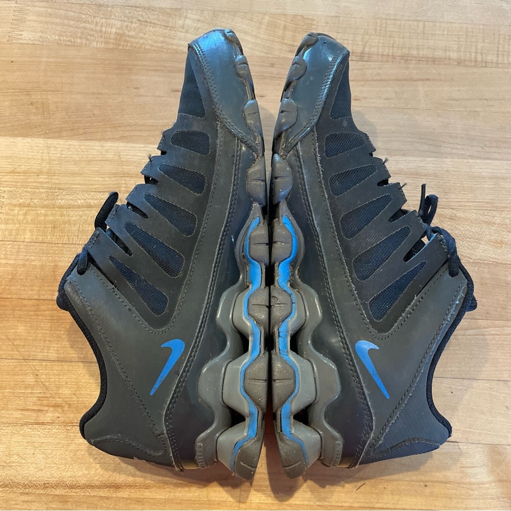 Nike Reax 8 TR Air Sneakers Black Blue 621716-017 Men's Size 8